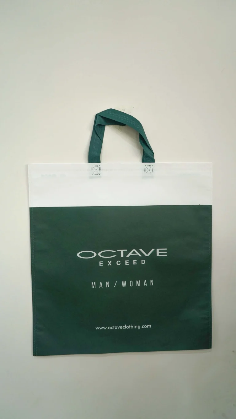Custom BOPP/non-woven shopping bag manufactured by Shiva PolyFab, design 19