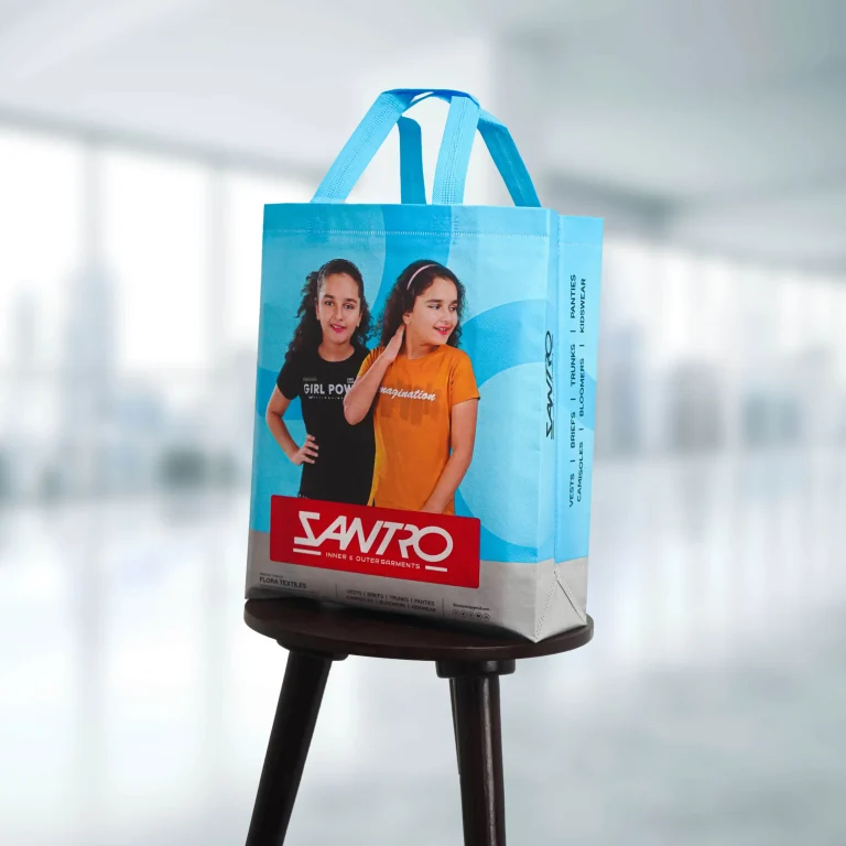 Custom BOPP/non-woven shopping bag manufactured by Shiva PolyFab, design 5